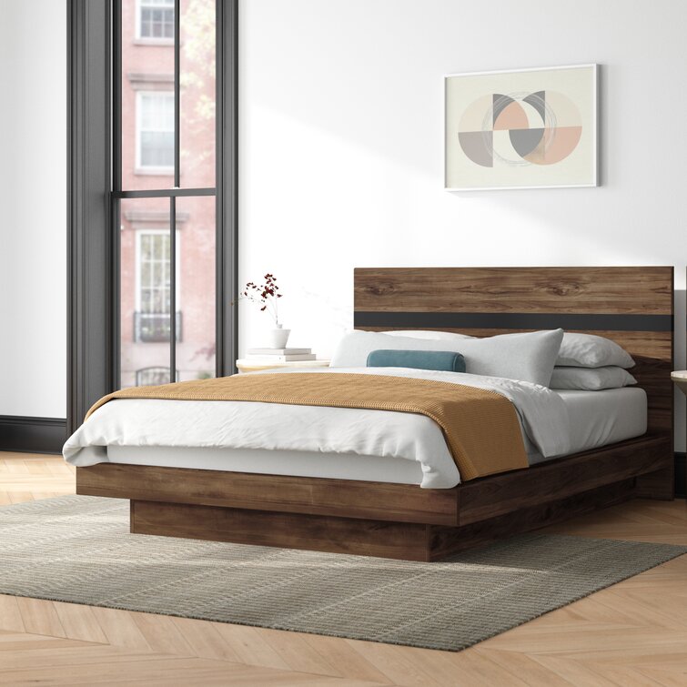 Platform bed store frame queen wayfair